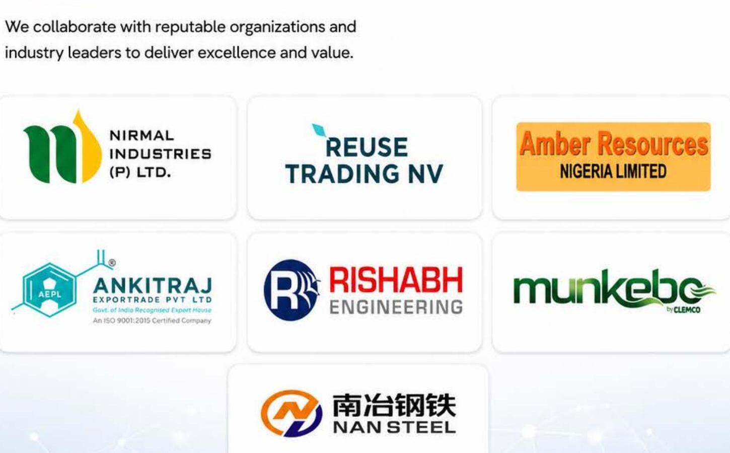 Selected Vodore Energies partners